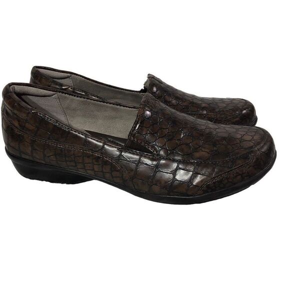 Naturalizer Women's Crocodile Print Slip on Loafers Size 9W - Picture 10 of 11